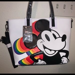 Loungefly X Mickey Mouse Rainbow Purse & Wallet